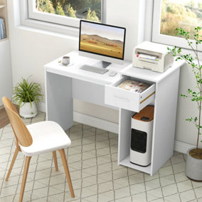 Costway Computer Desk Home Office Modern Laptop PC Desk with Drawer