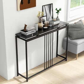 Costway Console Table 120cm Narrow Entryway Table Modern Behind Sofa Table