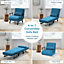 Costway Convertible Single Folding Sofa Bed Sleep Chair w/ 6 Positions Adjustable Backrest
