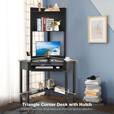 Costway corner deals computer desk