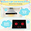 Costway Corner Play Kitchen Toddler Kitchen Playset Wooden Toy Kitchen W/ Sink & Washing Machine
