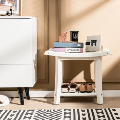 Small white corner table shop for bathroom