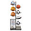 Costway Costway 7-Tier Basketball Ball Storage Rack Sports Equipment Display Organizer