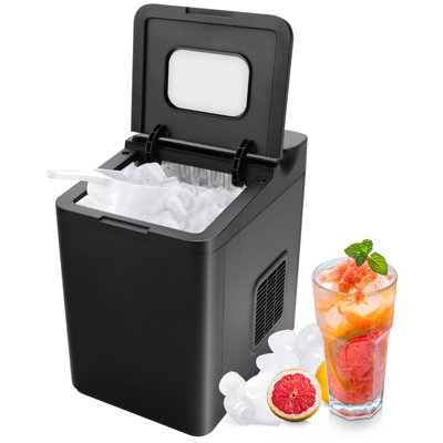 Costway Countertop Ice Maker Portable Ice Making Machine 15KG/24H DIY
