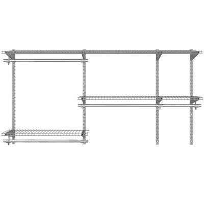 Costway Custom Closet Organizer Kit Smart Closet Organizer System Wall Mounted