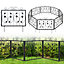Costway Decorative Garden Fence 8 Pack 464 x 58cm Animal Barrier Border for Dog Rabbit