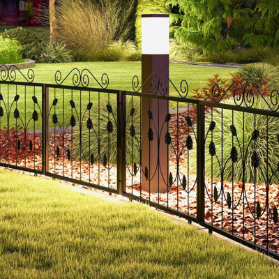 Wrought iron dog fence store