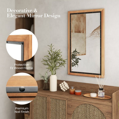 Makeup mirror 2024 hang on wall