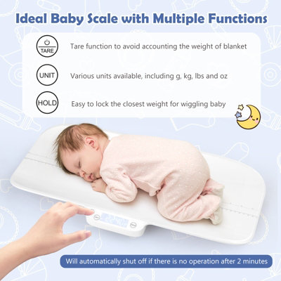 Costway Digital Electronic 30kg Baby Pet Scale Weighing Scale Hold 4 Units (lbs/g/kg/oz) - 7