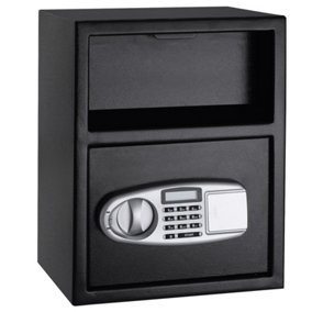 Costway Digital Security Safe Box Cabinet Electronic Digital Keypad Deposit Lock W/ Keys