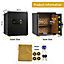 Costway Digital Security Safe Box Electronic Money Cash Jewelry Deposit Removable Shelf