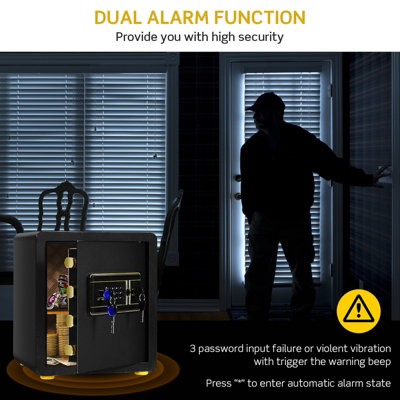 Costway Digital Security Safe Box Electronic Money Cash Jewelry Deposit ...
