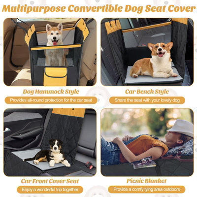 Diy dog best sale seat cover