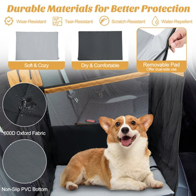 Bottom half car seat covers top