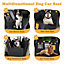 Costway Dog Car Seat Cover Non-Slip Car Seat Protector for Large Dogs W/ Mesh Window