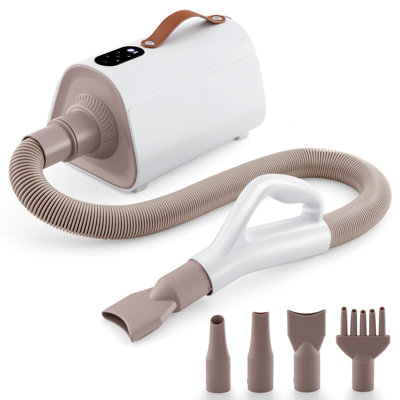 Costway Dog Dryer Cat Hair Blower High Velocity Pet Grooming Dryer Adjustable Temperture Price Comparisons | Compare The Build
