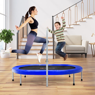 Trampoline steps with handrail sale