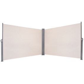 Costway Double-sided Waterproof Sun Shade Wind Screen Privacy Divider