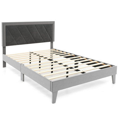 Damen upholstered platform deals bed