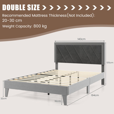 Queen high deals platform bed