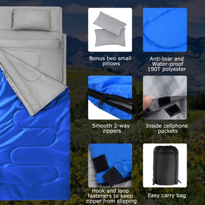 Outwell Double Sleeping Bags Sleeping Bag, 3-4 Seasons Double