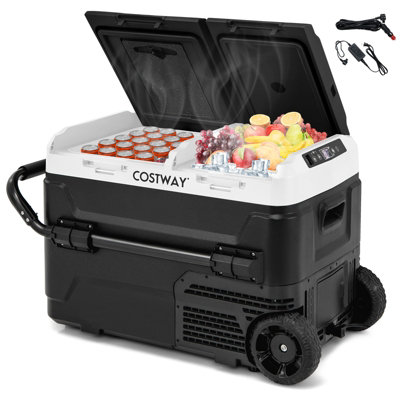 その他 COMFY PORTABLE REFRIGERATOR CAF26L COSTWAY Dual Zone 12V Car Refrigerator 42QT (40L) Compressor