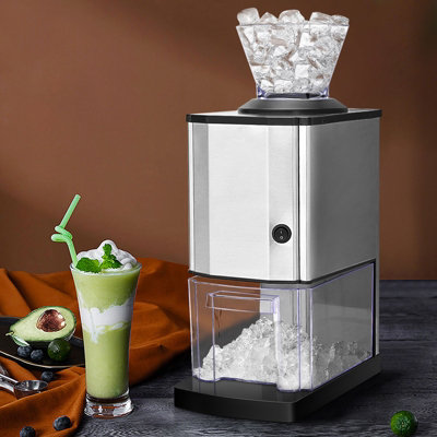 Costway Electric Ice Crusher Shaved Machine with Attachable Funnel ...