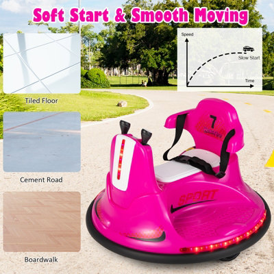 Costway Electric Kids Ride-On Bumper Car 360 Swivel W/ Remote Control