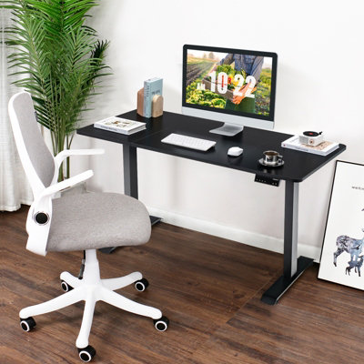 Costway Electric Standing Desk Stand-up Ergonomic Computer Workstation w/ Smart Controller