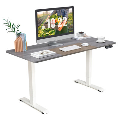 Costway Electric Standing Desk Stand-up Ergonomic Computer Workstation ...