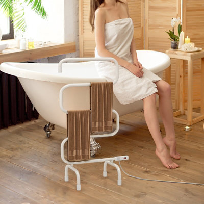 Costway Electric Towel Drying Rack Tower Heated Warmer 5-Bar Towel Holder  Freestanding | DIY at Bu0026Q