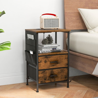 Nightstand with charging station discount