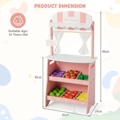 Childrens wooden clearance shop stall aldi
