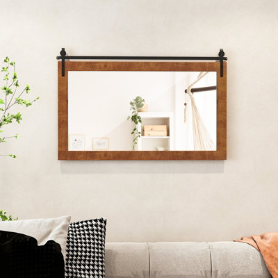 Farmhouse outlet rustic mirror