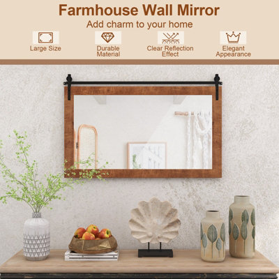 Rustic store farmhouse mirror