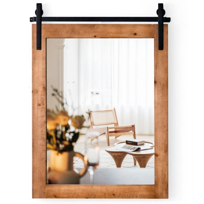 Costway Farmhouse Wall Mirror Wall Mounted Mirror Decorative Vanity Mirror