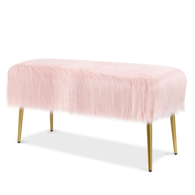 Fur shop vanity bench