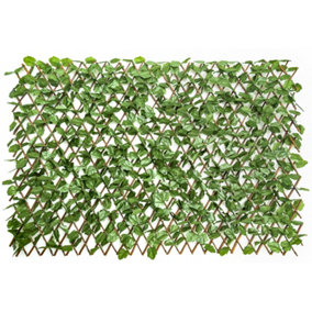 Costway Faux Ivy Leaf Fence Artificial Hedge UV Protected Privacy Wall Screen
