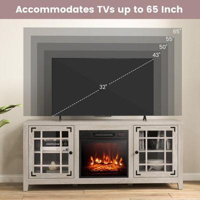 Electric fireplace deals 65 tv stand