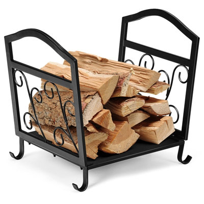 Costway Firewood Rack Compact Metal Firewood Log Holder Indoor Outdoor w/ Raised Feet Price Comparisons | Compare The Build