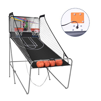 Costway Foldable Double Shot Basketball Arcade Game Basketball Challenge Game - 8