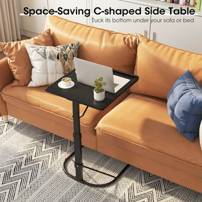 C shaped deals laptop table