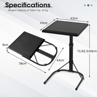 3D Printable Kochlöffel - DIY height adjustable table on a budget