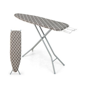 Costway Foldable Ironing Board W/ Extra Ironing Board Cover Height Adjustable Iron Table