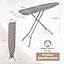 Costway Foldable Ironing Board W/ Extra Ironing Board Cover Height Adjustable Iron Table