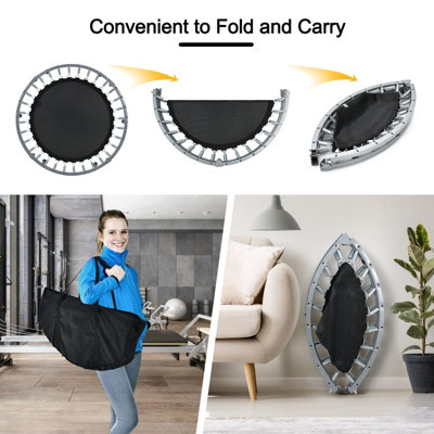 Rebounding Trampoline The Fellie Rebounder Trampoline Pour Adultes 101,6 Cm Mini Trampoline Rebond élastique Silencieux