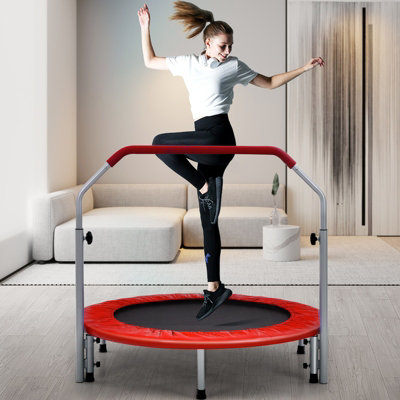 Keep fit discount trampoline with handle