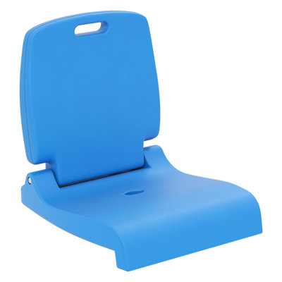 COSTWAY Foldable Outdoor Pool Chair Poolside Chairs for Edge of Pool-Blue