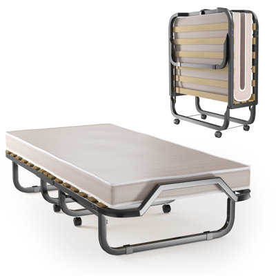 Costway Folding Bed Metal Frame Portable Bed Heavy Duty & Sturdy ...