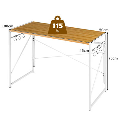 Costway home office folding modern simple on sale study computer desk